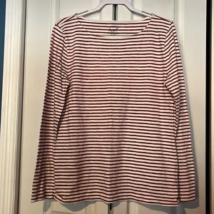 J.Crew-Artist T, Red & White, XL